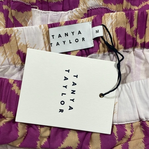 NWT Tanya Taylor Hazelle Floral Boysenberry Midi Skirt - Picture 4 of 10